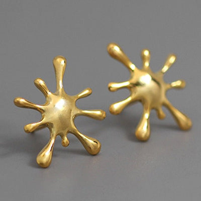 Honey Splatter - Stud Earrings