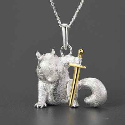 Noble Squirrel - Handcrafted Necklace