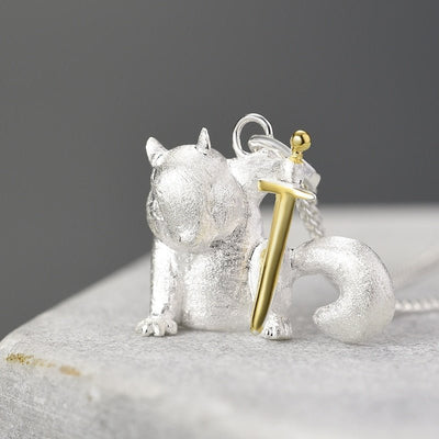 Noble Squirrel - Handcrafted Necklace