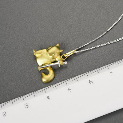 Noble Squirrel - Handcrafted Necklace