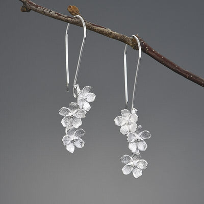 Forget-Me-Not Bloom - Dangle Earrings