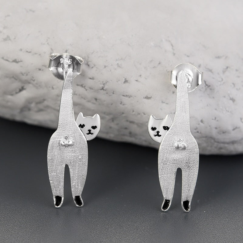 Sassy Cat - Stud Earrings