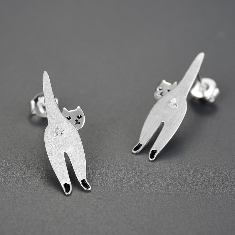 Sassy Cat - Stud Earrings