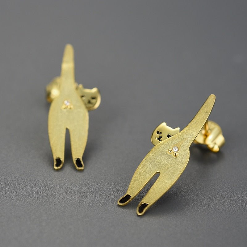 Sassy Cat - Stud Earrings