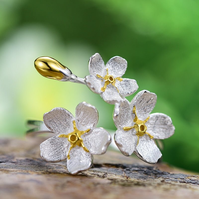 Bold Forget-Me-Not - Adjustable Ring