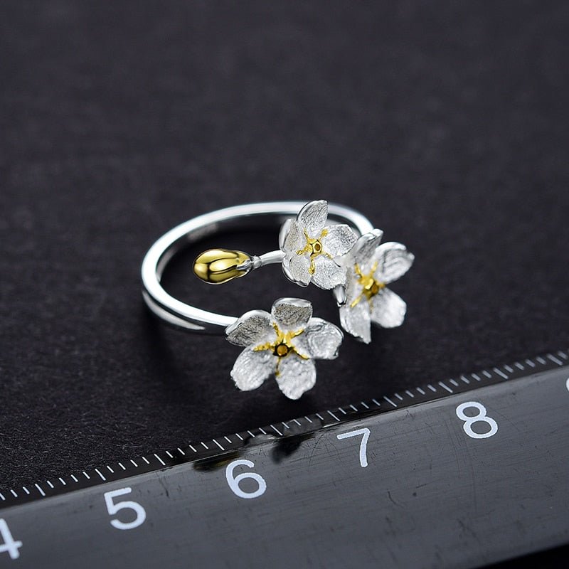 Bold Forget-Me-Not - Adjustable Ring