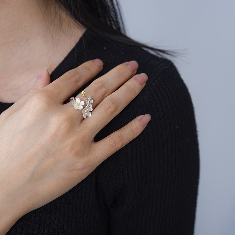 Bold Forget-Me-Not - Adjustable Ring