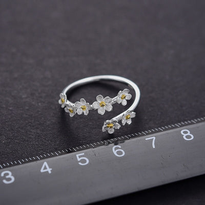 Petite Forget-Me-Not - Adjustable Ring