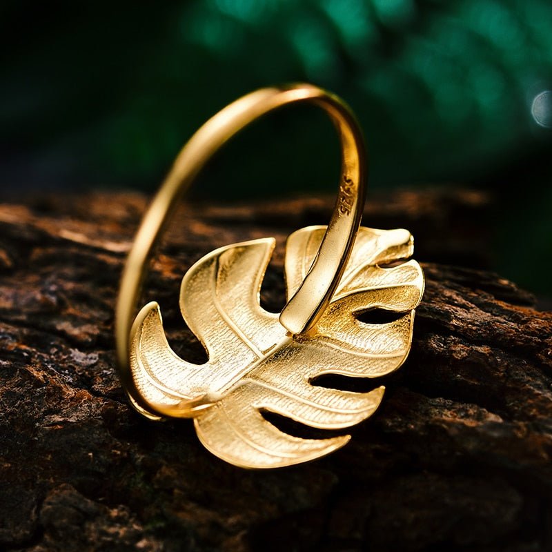 Petite Monstera - Adjustable Ring